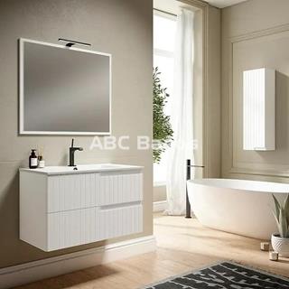 Mueble baño suspendido mod. CLAIR (2 Cajones) con lavabo cerámico - Imagen 2